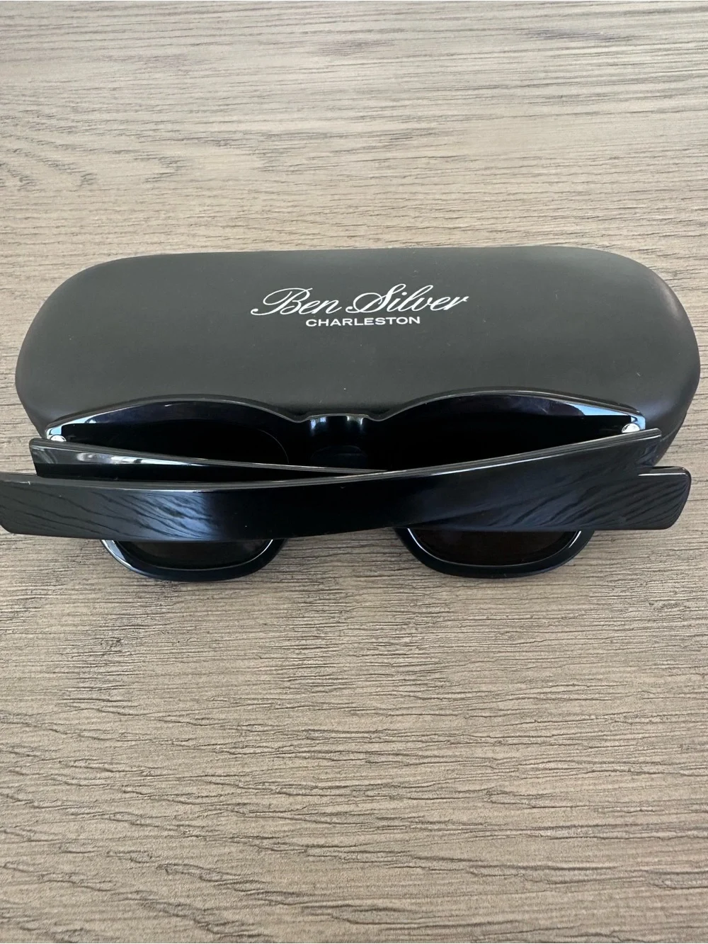 Ben Silver Charleston Bold Semi-Square Sunglasses Black